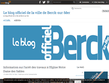 Tablet Screenshot of leblogdeberck.com